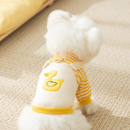 Roupas de inverno para cachorro, Moletom com capuz fofo de desenho animado, quente, para Chihuahua, Bulldog Francês, Roupa para filhotes, Casaco, Fantasia para cães de estimação