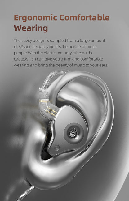 Fones de ouvido dinâmicos SGOR VENUS HIFI Super Bass Fones de ouvido intra-auriculares para monitoramento de música Fones de ouvido esportivos com cancelamento de ruído para esportes