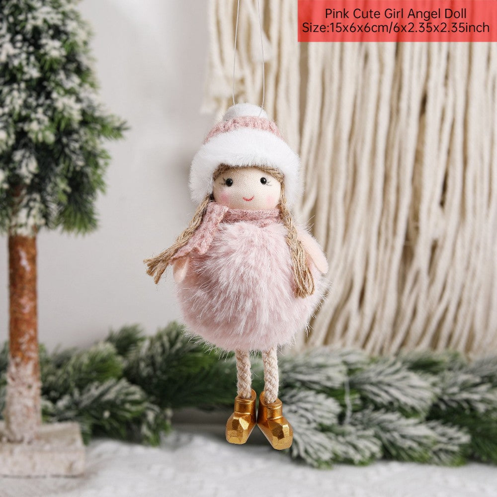 New Year 2024 Christmas Angel Dolls Xmas Tree Pendant Ornaments Navidad 2022 Christmas Decoration for Home Natal Gifts Noel Deco