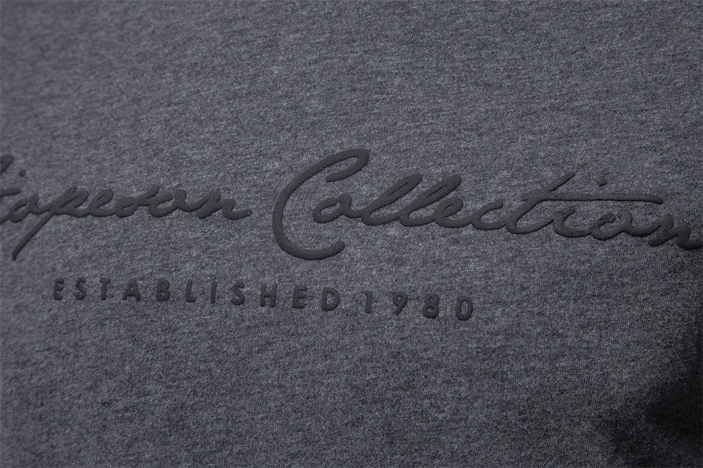 AIOPESON 100% Cotton Long Sleeve Men's T-shirt Solid Color Letter Print Casual T shirts for Men New Spring Tops Tee Men Clothing