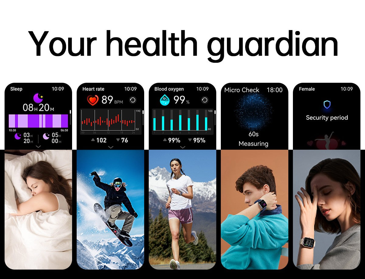 2025 Novo Smartwatch Feminino de LED com IA, Diagnóstico Inteligente, Monitor de Saúde HRV+PPG, Pressão Arterial, Oxigênio no Sangue, IP68, NFC?
