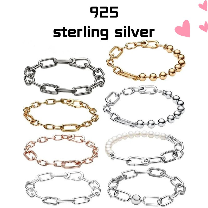 Pulseira Diy Com Pingentes Fit Moment Corrente de Osso de Cobra Joias Femininas de Moda Pulseira Clássica de Castelo Mais Vendida Presente Requintado