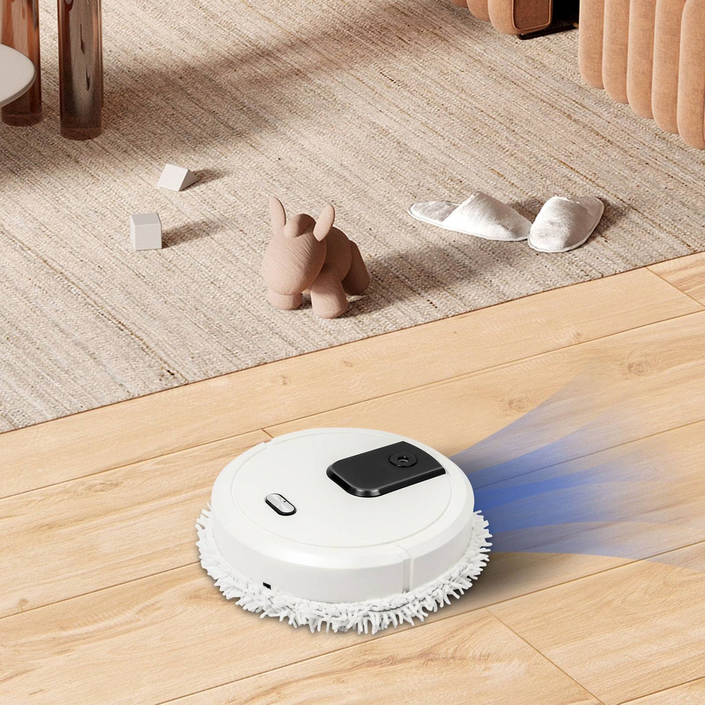 Wet and Ary Dual-Purpose Mopping Machine, Automatic Mopping Machine with a Spray Function, Smart Mopping Robot Spray Cleaner
