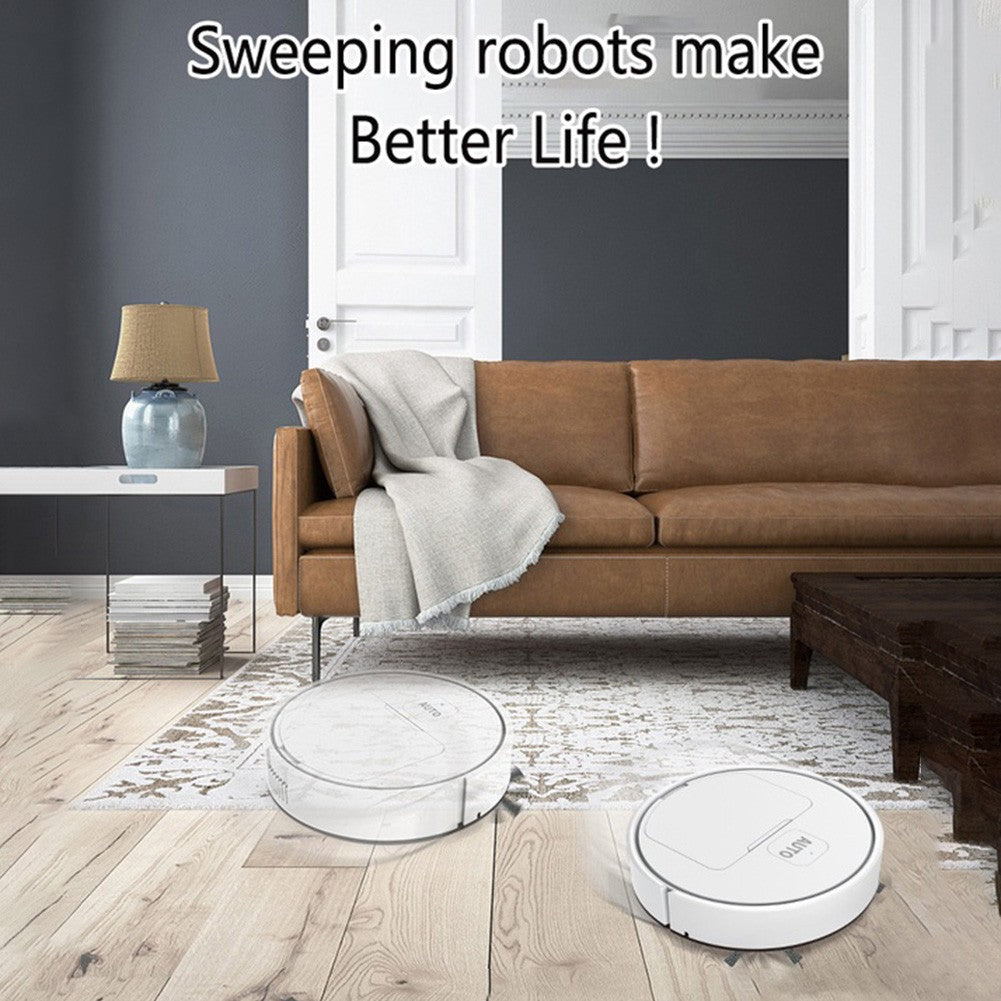 Robotic Vacuum 3-in-1 Cleaner With Integrated Home Sweeping, Mopping Cleaning USB Charging Vacuum Cleaner 1000Pa for Home Floor