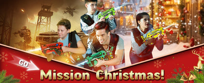 VATOS Laser Tag Guns Battle Game Electric Infrared Gun Set Toy Kids x4 Boy Girl Team Party Indoor Outdoor Game Christmas Gifts