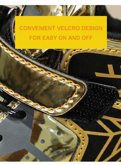 Winter Children's Fashion Sports Shoes Leather Boys' Running Sneakers Flat Casual Walking Shoes Warm Lightweight Outdoor Boots