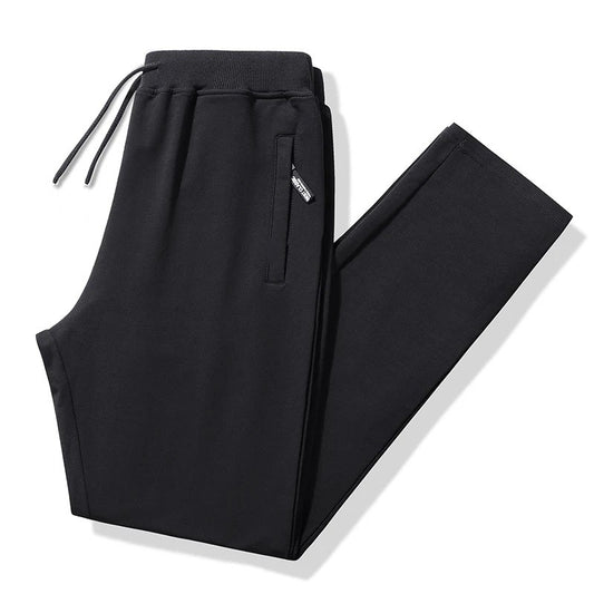 Men's Casual Pants Plus Size 110-180KG Stretch Slim Fit Elastic Waist Jogger Pants 1XL-7XL Classic Black Trousers Male Clothing