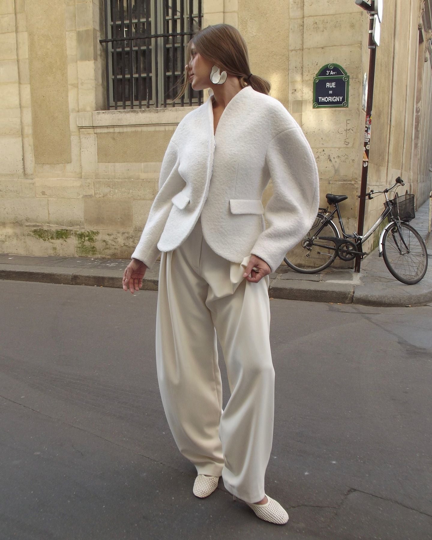 Leisure Solid Color Woolen Short Jacket Women Chic Collar Single Breasted Loose Outerwear Autumn New Daily Commuting Office Coat