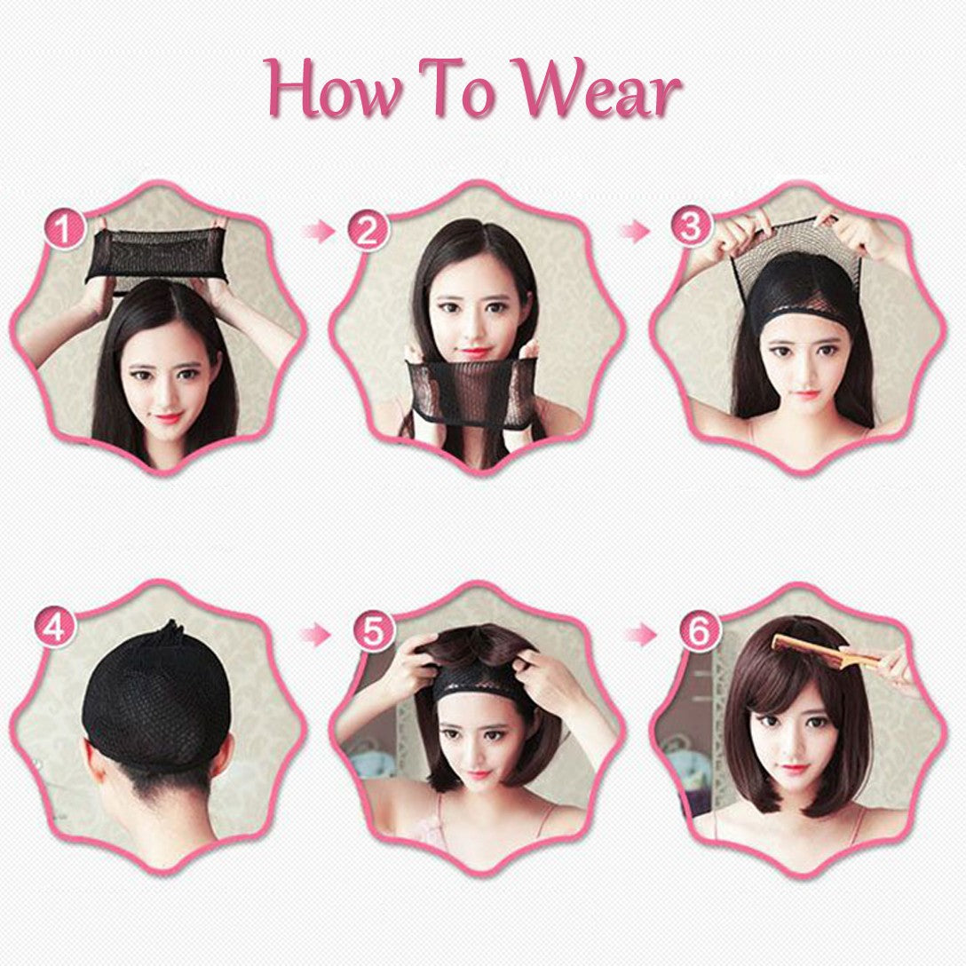 Almofadas de cabelo sintéticas invisíveis sem costura, clipe de uma peça com 2 clipes, aumentam o volume do cabelo, extensões de cabelo, aplique de cobertura superior lateral