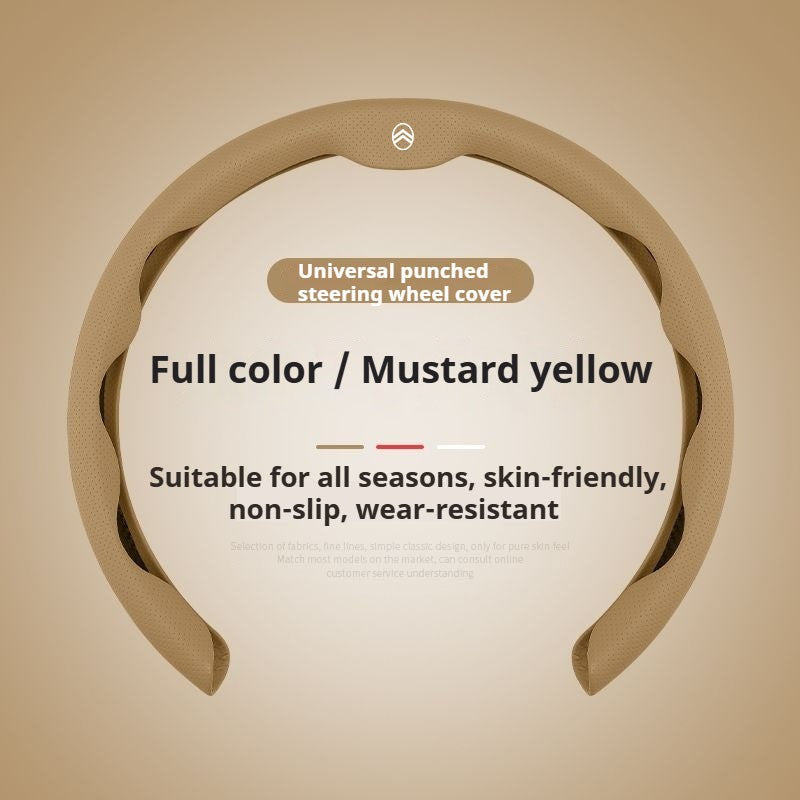 ABS Leather Car Steering Wheel Cover For Citroen C1 C2 C3 C4 C5 C6 C4L Berlingo Picasso Aircross Sega Ely See Auto Accessories