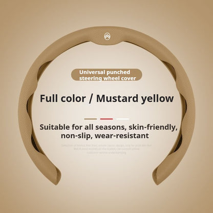 ABS Leather Car Steering Wheel Cover For Citroen C1 C2 C3 C4 C5 C6 C4L Berlingo Picasso Aircross Sega Ely See Auto Accessories