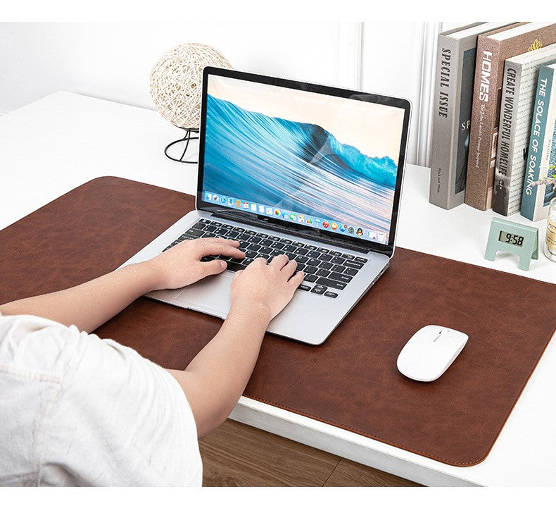 Mouse Pad Impermeável PU Tapete de Mesa Protetor Grande Mousepad Computador Laptop Antiderrapante Fácil de Limpar Tapetes de Teclado