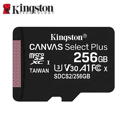 Cartão de Memória Kingston Até 200MB/S Micro SD TF 64GB 256GB 128GB 512GB 1TB Velocidade de Leitura Classe 10 U1 V30 A1 Flash para Eletrônicos