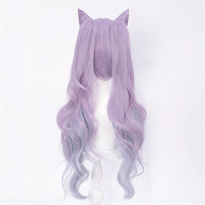 STOCK Keqing Wig Game Genshin Impact Cosplay Gradient Cosplay Wig DokiDoki Genshin Impact Keqing Cosplay Dyeing Hair