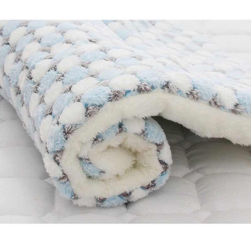 Tapete para animais de estimação de flanela macia cama de cachorro inverno engrossar cobertor quente para cães e gatos filhote de cachorro dormir capa toalha almofada para cães pequenos médios grandes