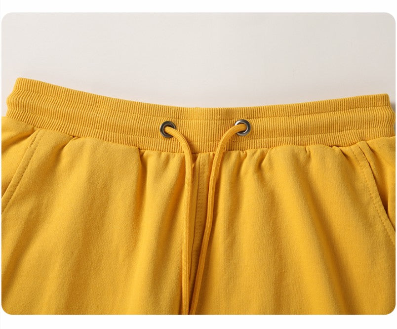 Summer Casual Short Customized 100% Cotton Short Pant Embroidery Company Team Logo Comfortable Pant Printing Personality Pattern