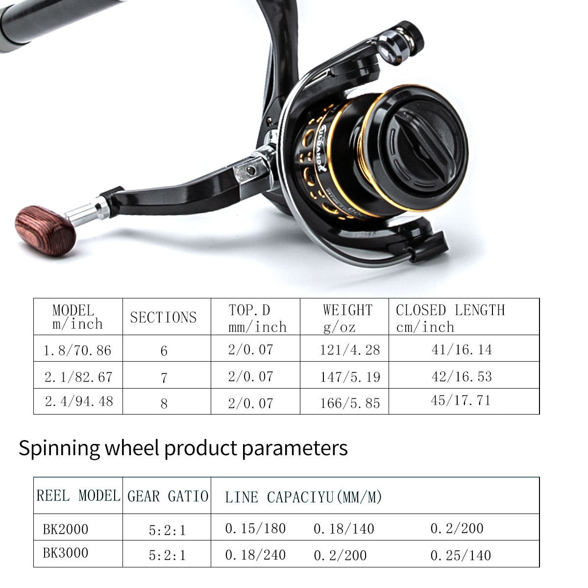 1.8-3m Carbon Fiber Fishing Rods and Reel Combo Super Hard Telescopic Fishing Pole Spinning Reel Kit