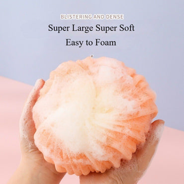 1pc Shower Mesh Foaming Sponge Balls Soft Body Scrub Exfoliating Skin Back Brush Cleaner for Bath Bubble Ball Bath Accessories
