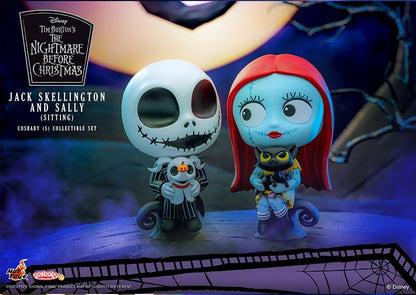 Hot Toys The Nightmare Before Christmas Sally Jack Skellington Cosbaby Mini Action Figure Fashion Cute Halloween Collection Gift