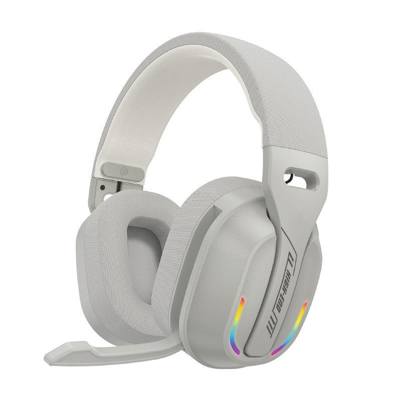 Fone de Ouvido Headset B500 Over Ear Bluetooth 5.4 Sem Fio Estéreo para Jogos Microfone Embutido Luz RGB Baixa Latência Para PC