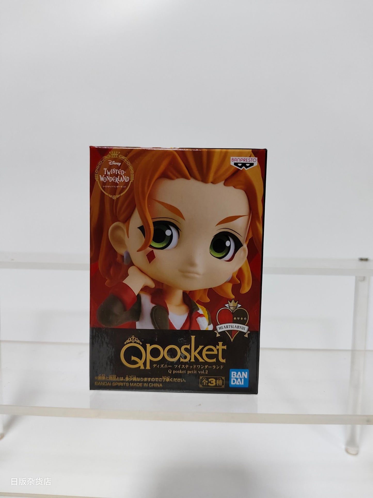 Genuine Bandai Q posket Series Disney Twisted Leona Jack Ruggie Wonderland Azul Ashengrotto Colecionáveis Brinquedos de Modelo Presente