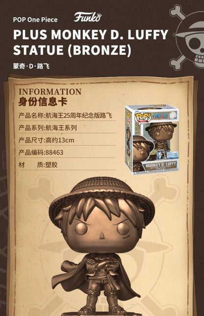 Série de 25º Aniversário de One Piece, Boneco de Ação Usopp Nami, Funko Pop, Personagem de Anime, Modelo de Coleção, Edição Limitada, Presente Original