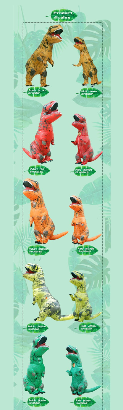 Adult Kids T-Rex Dinosaur Inflatable Costumes Purim Halloween Christmas Mascot Anime Party Cosplay Costume Dress Fancy Suits