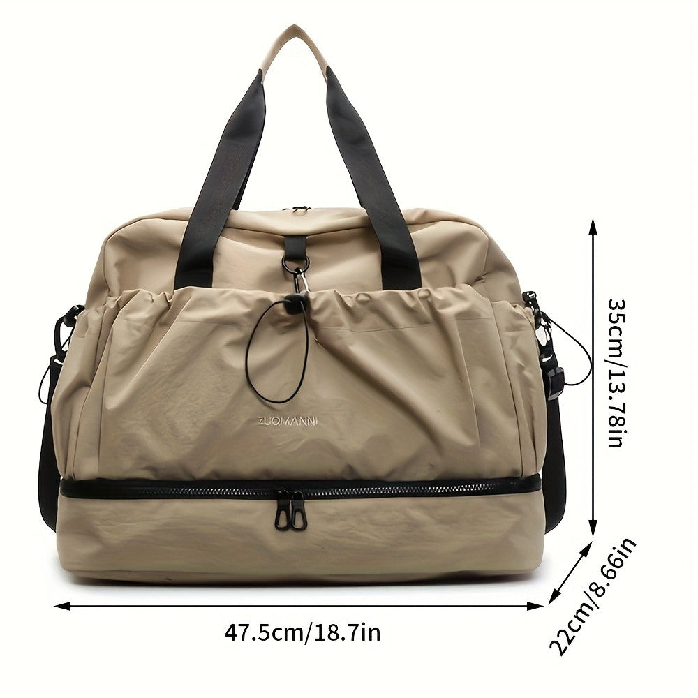 Large Travel Bag - Spacious, lightweight & durable. With adjustable strap & pockets. Perfect for travel & commute.