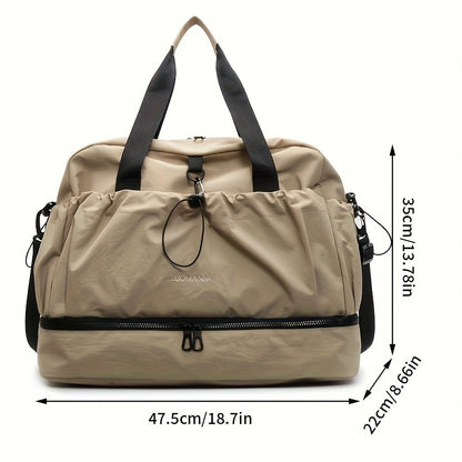 Large Travel Bag - Spacious, lightweight & durable. With adjustable strap & pockets. Perfect for travel & commute.