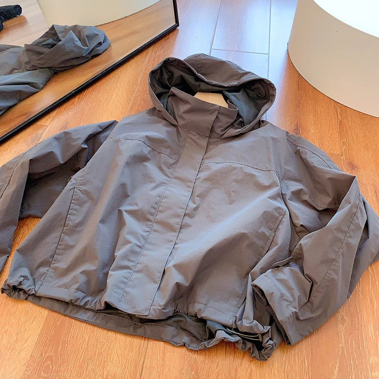 Mumaroho 2025 Autumn Winter Women Windbreaker Jacket Windproof Solid Long Sleeve Outdoor Sport Hooded Thin Coat Jacket For Women