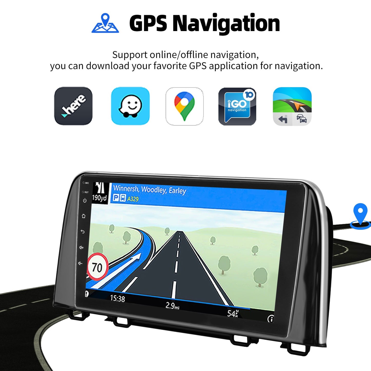 Para Honda CRV CR-V 2017-2021 CarPlay Android 14.0 Aparelho de Som Automotivo Rádio GPS Navegação Bluetooth WiFi 2+32GB Unidade Principal SWC ASP FM/RDS