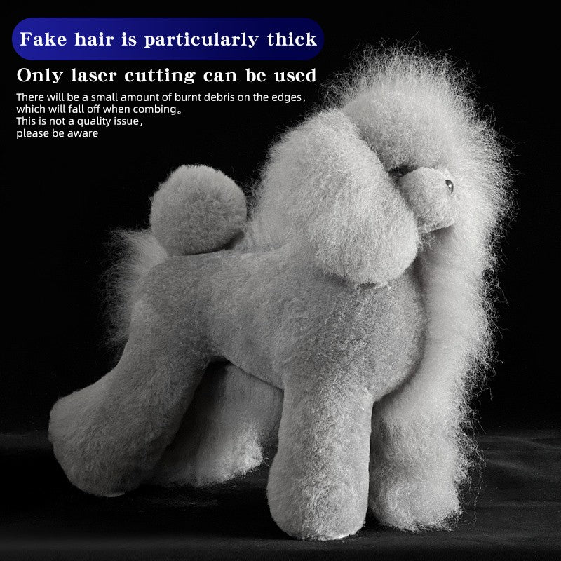 Teddy Pet simulation hair beauty fake beautician practicing dog standard Teddy full body fake head, skeleton model?pet groomer