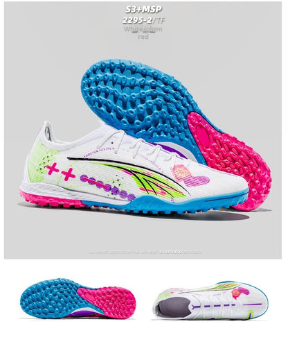 Soccer Shoes Men's Football Field Boots Grass Training Society Sports Soccer Cleats Without ShoeLaces Crampons De Football