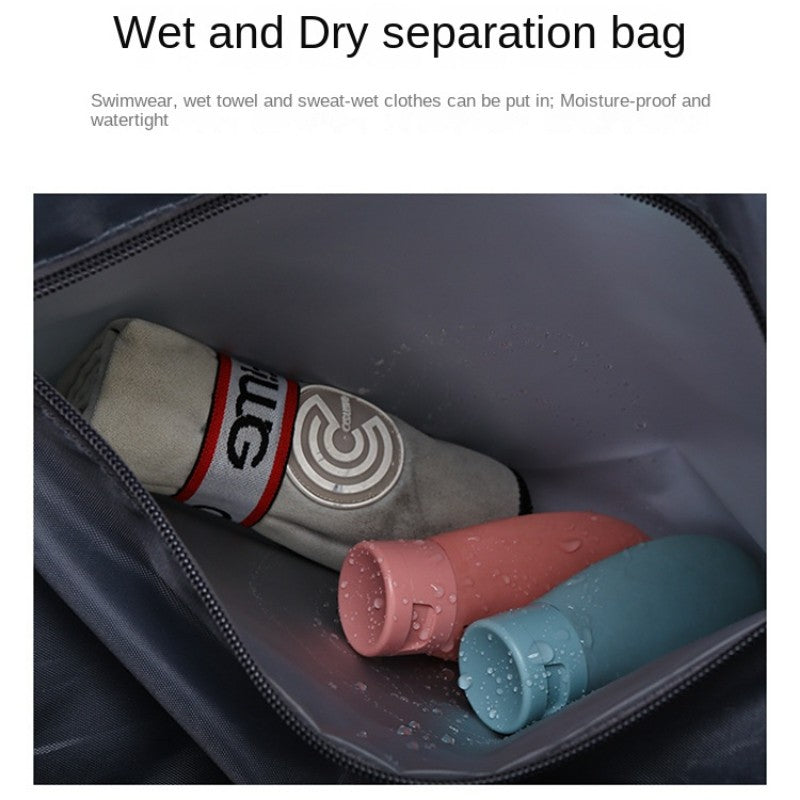 Sports and fitness bag, dry and wet separation, swimming bag,  short distance storage, travel light luggage bag