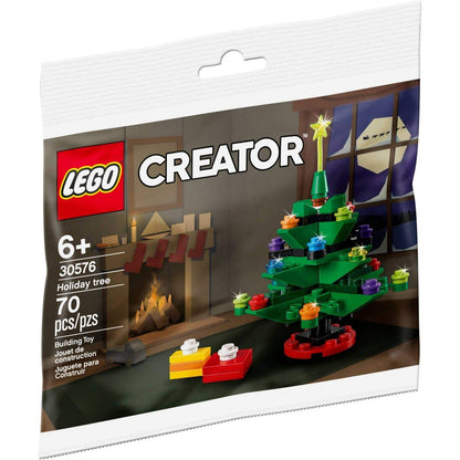 Lego Creator Mini Holiday Tree Building Kit 30576 for Ages 6+ (70Pieces) for Children's Kids Birthday Christmas New Year Gift