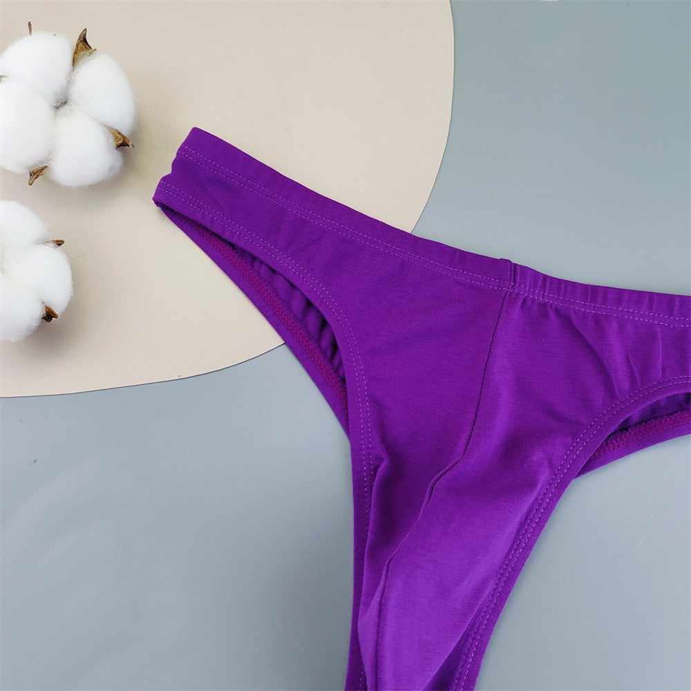 NEW 2025 Big Men Sexy Thongs Cotton Underwear Plus Size Male Convex Pouch G-string Briefs M/L/XL/XXL/XXXL