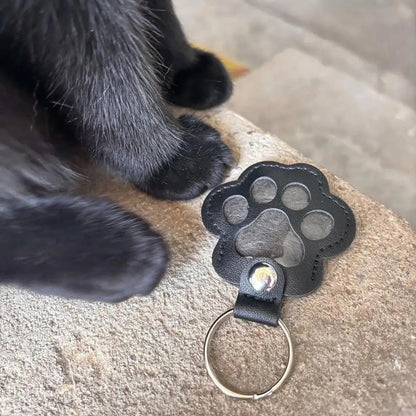 Chaveiro de Couro para Lembranças de Pelo de Pet, Medalhão Memorial para Guardar Pelo de Cão ou Gato, Lindo Presente de Luto por Pet, Chaveiro de Bolsa de Lembrança