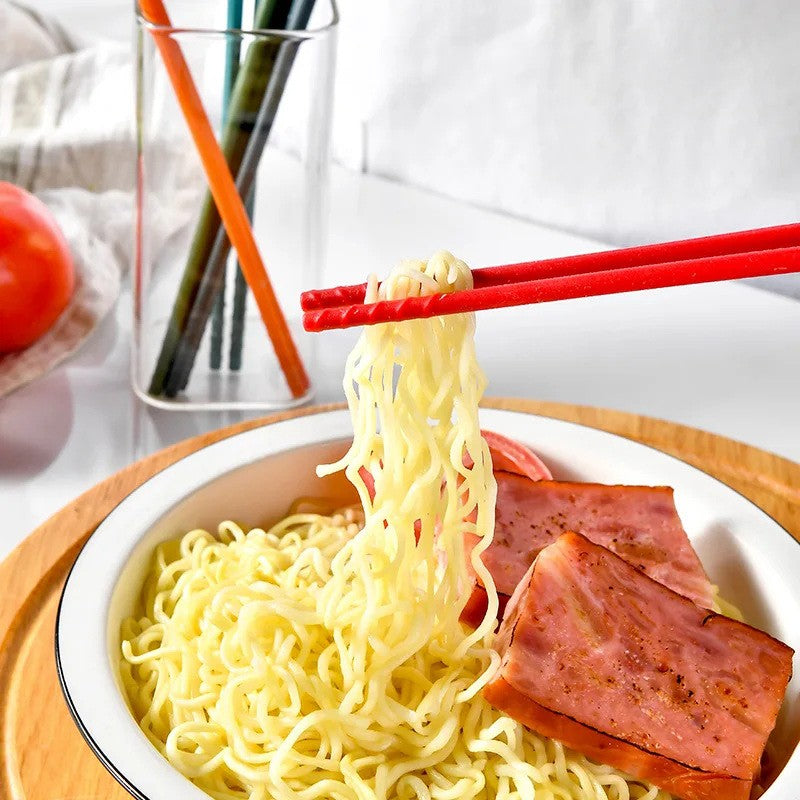 Conjunto de Hashis de Silicone Japoneses Antiderrapantes para Macarrão Sushi Kit Utensílios de Cozinha para Presente Jantar