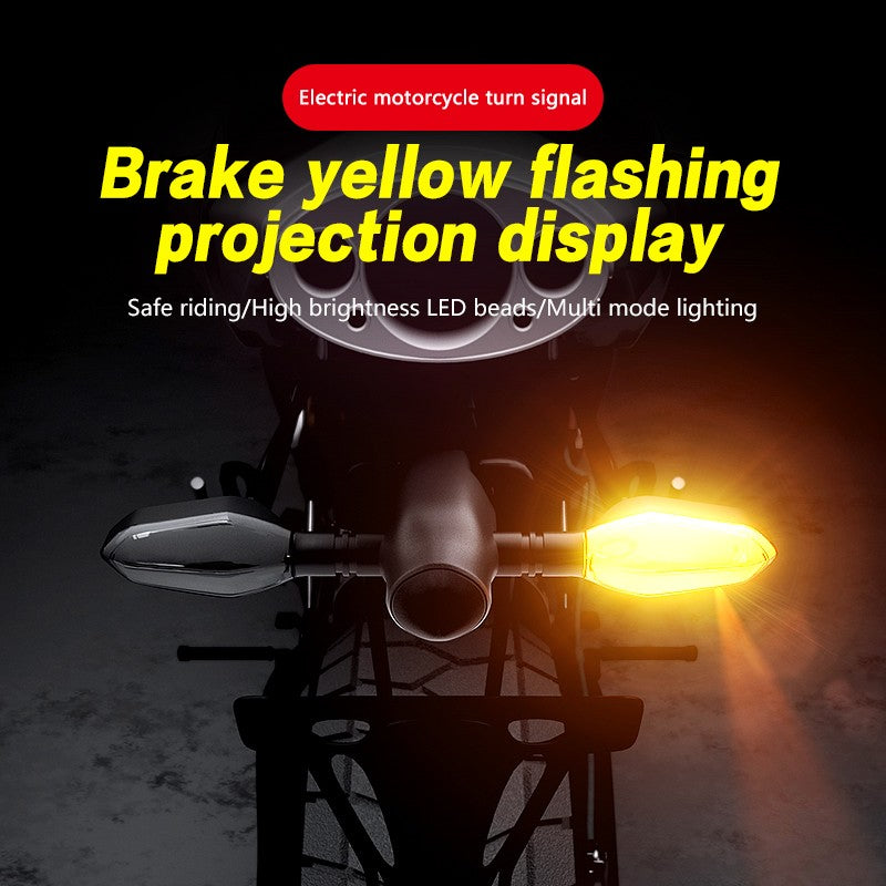 Motorcycle Turn Signal with Projection Turn Signal Motorcycle Light Led Environment Turn Signal Light Highlight Warning Light