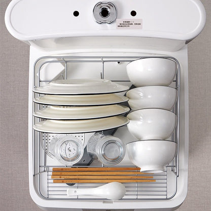 Transparent Household Countertop Mini Dishwasher, Portable Smart Automatic High-Temperature Dishwasher