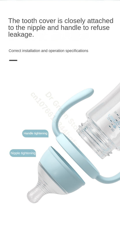 Dr.Green Wide Mouth Newborn baby bottles PPSU Washable Bottles Forward and reverse bi-directional scale inverted milk brewing