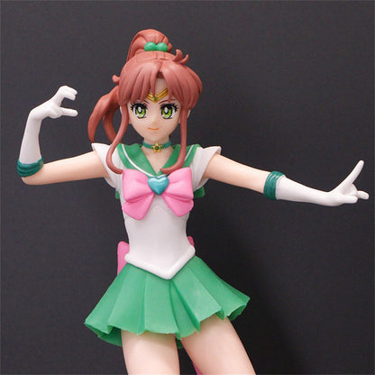 23cm Sailor Moon Anime Figura Marinheiro Marte Mercúrio Júpiter Vênus Saturno Action Figure Modelo Brinquedos Colecionáveis Presente de Aniversário para Crianças
