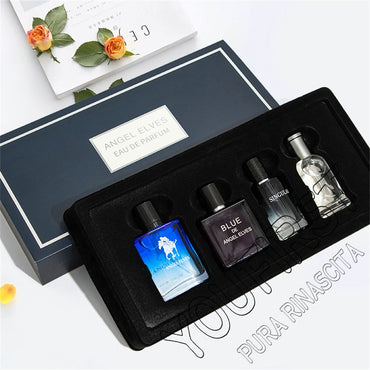 Brand Perfume Men For Date 120ml Pheromone Perfumes Masculinos Lasting Charming Man Spray Parfums Homme Gift Box 4 Pcs Set New