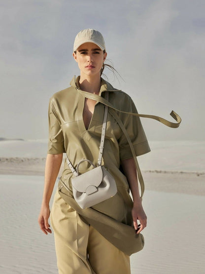 French Style Niche Fashion Crossbody Top Handle Bag Women Pu Leather Casual Daily Luxury Handbag Adjustable Shoulder Strap Y2k