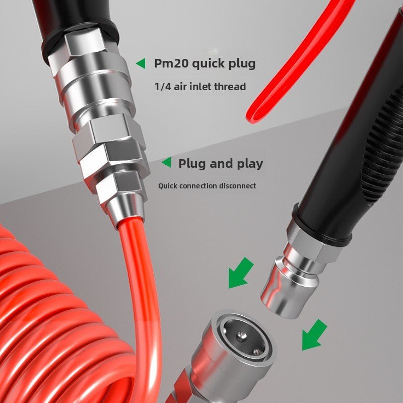 Pistola de Sopro de Ar Universal de Liga, Pistola de Água de Lavagem de Carro com Ferramentas Pneumáticas de Alto Volume Potente, Remoção de Pó de Compressor de Ar