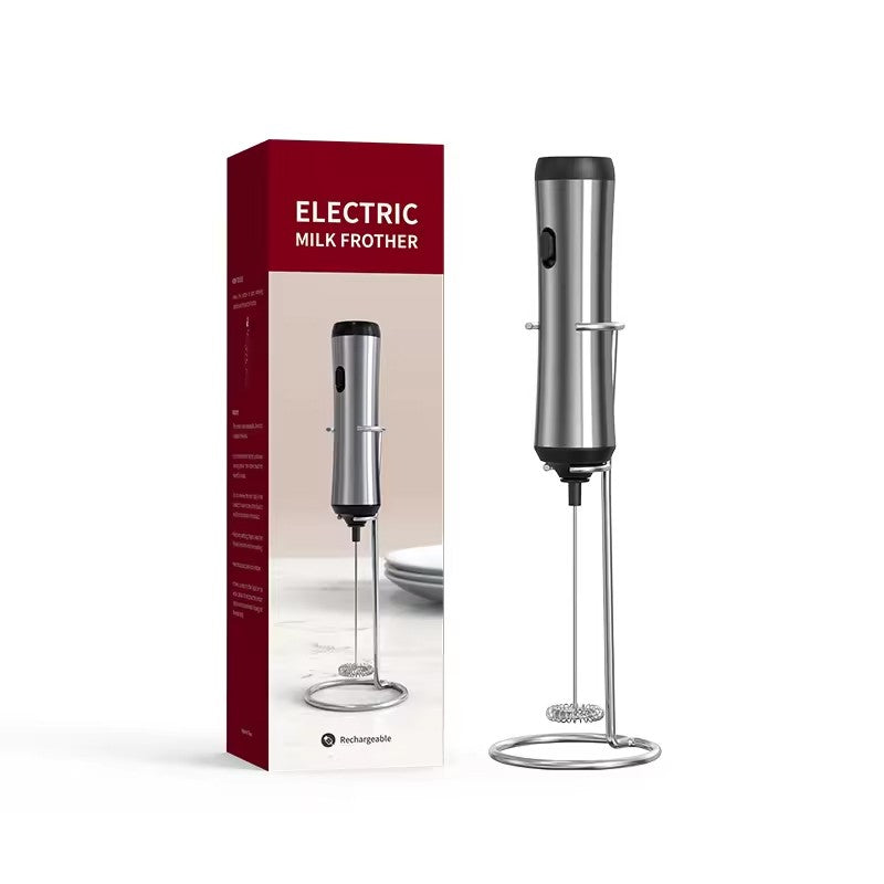 Kitchen Powerful Stirrer Milk Frother Handheld Foam Maker for Lattes Whisk Drink Mixer Coffee Electric Rechargable Egg Beater
