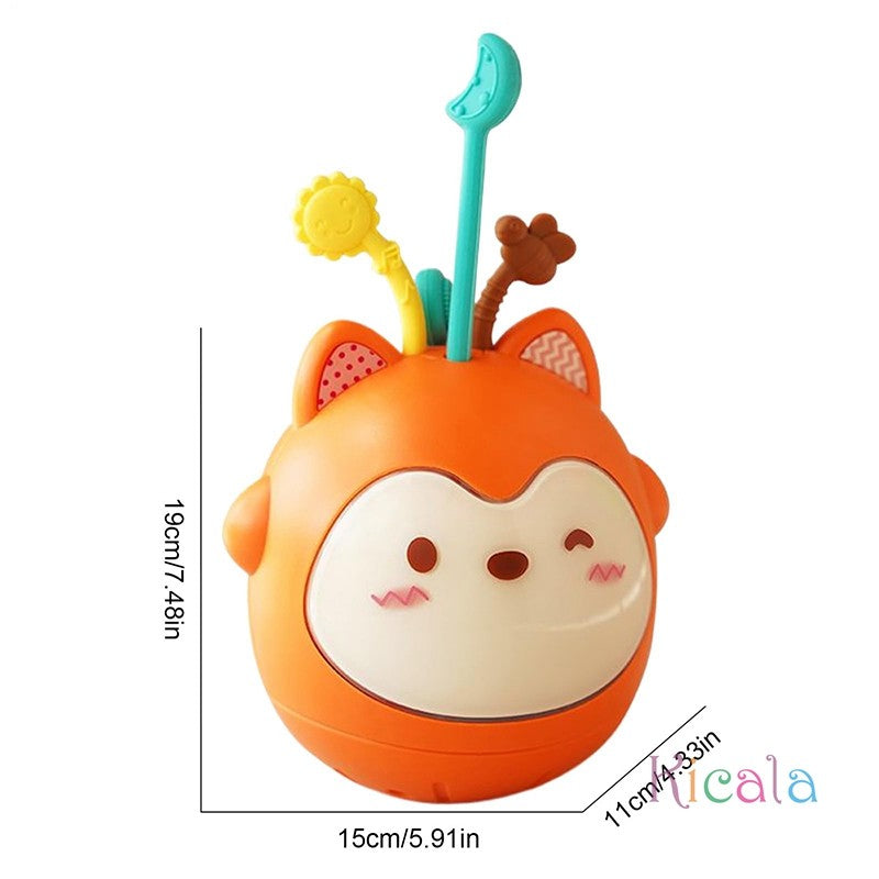 Silicone Pull String Baby Toy Silicone Baby Musical Light Up Toys Fine Motor Educational Learning Activity Gift For 0-3 Month