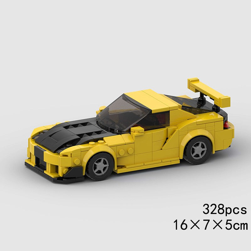 MOC Speed Sports Super Carro de Corrida Blocos de Montar DIY Tijolos Cidade Rally Técnico Grande Veículo de Corrida Presente de Natal Brinquedo