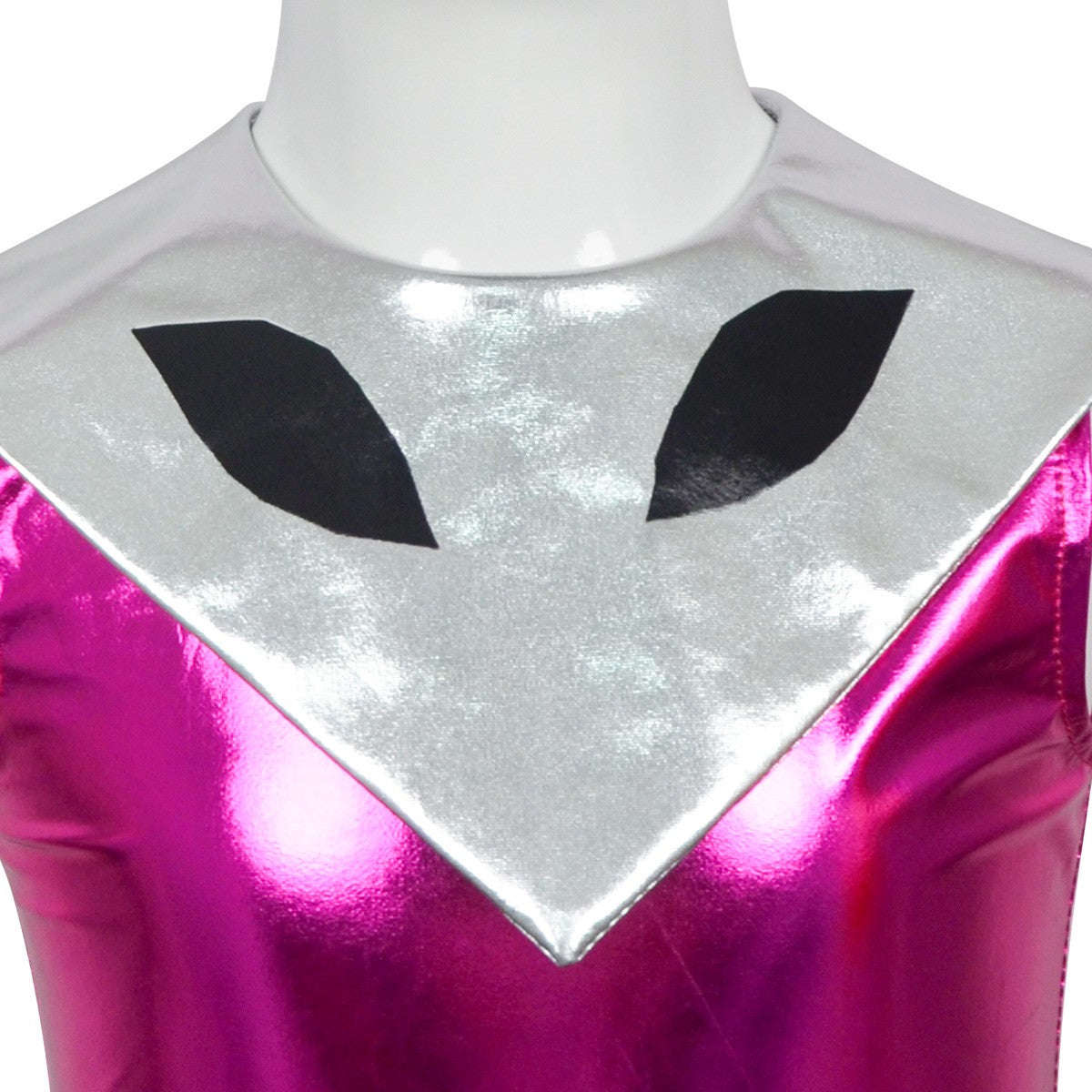 Cyber Alien Laser Reflective Alien Cosplay Dress, Adult and Children's Party Outfit, Including Tentacle Headpiece