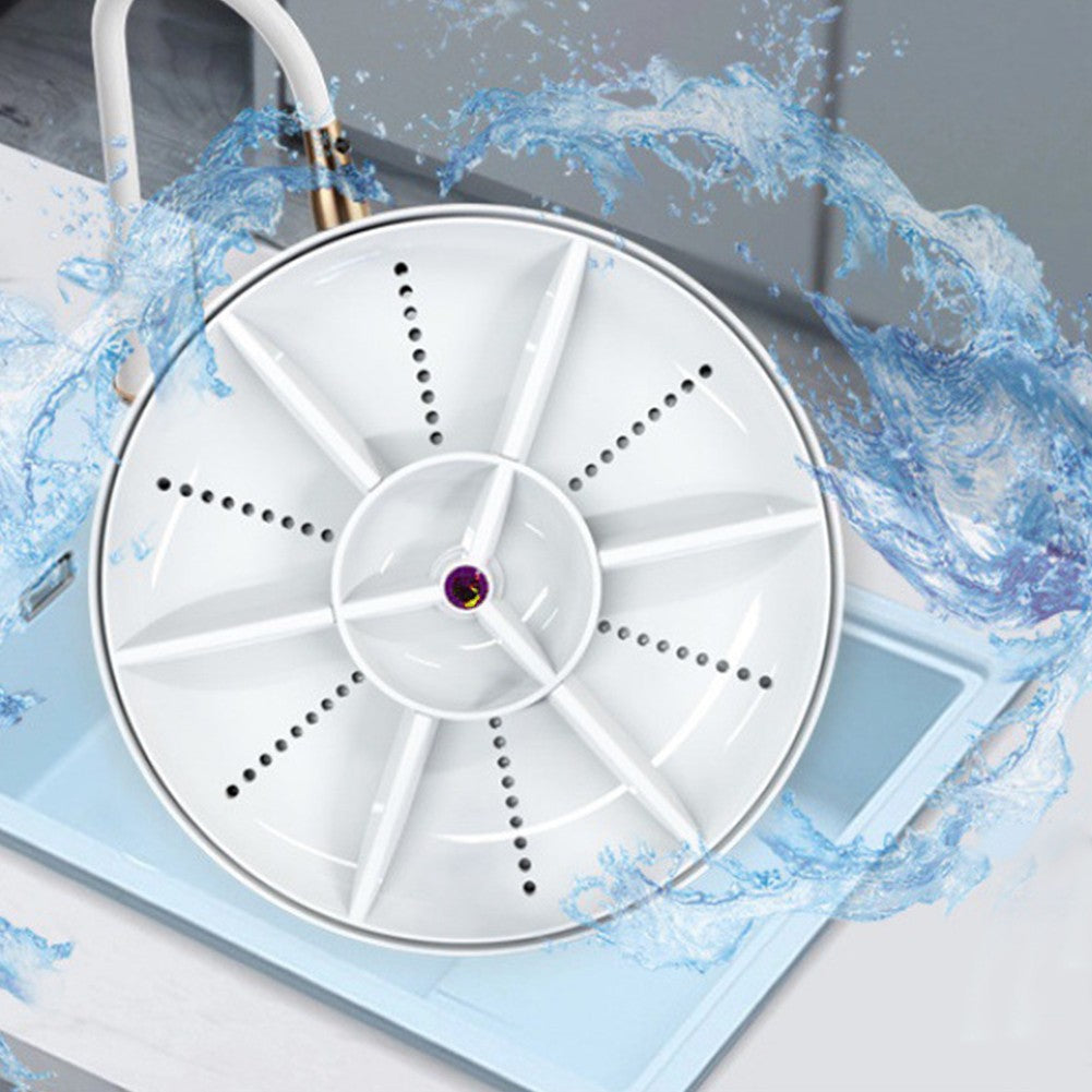 Mini Turbo Dishwasher Detachable Portable Ultrasonic Dish Washer Cordless Sink Dishwasher Household Sink Dishwasher for Home Use